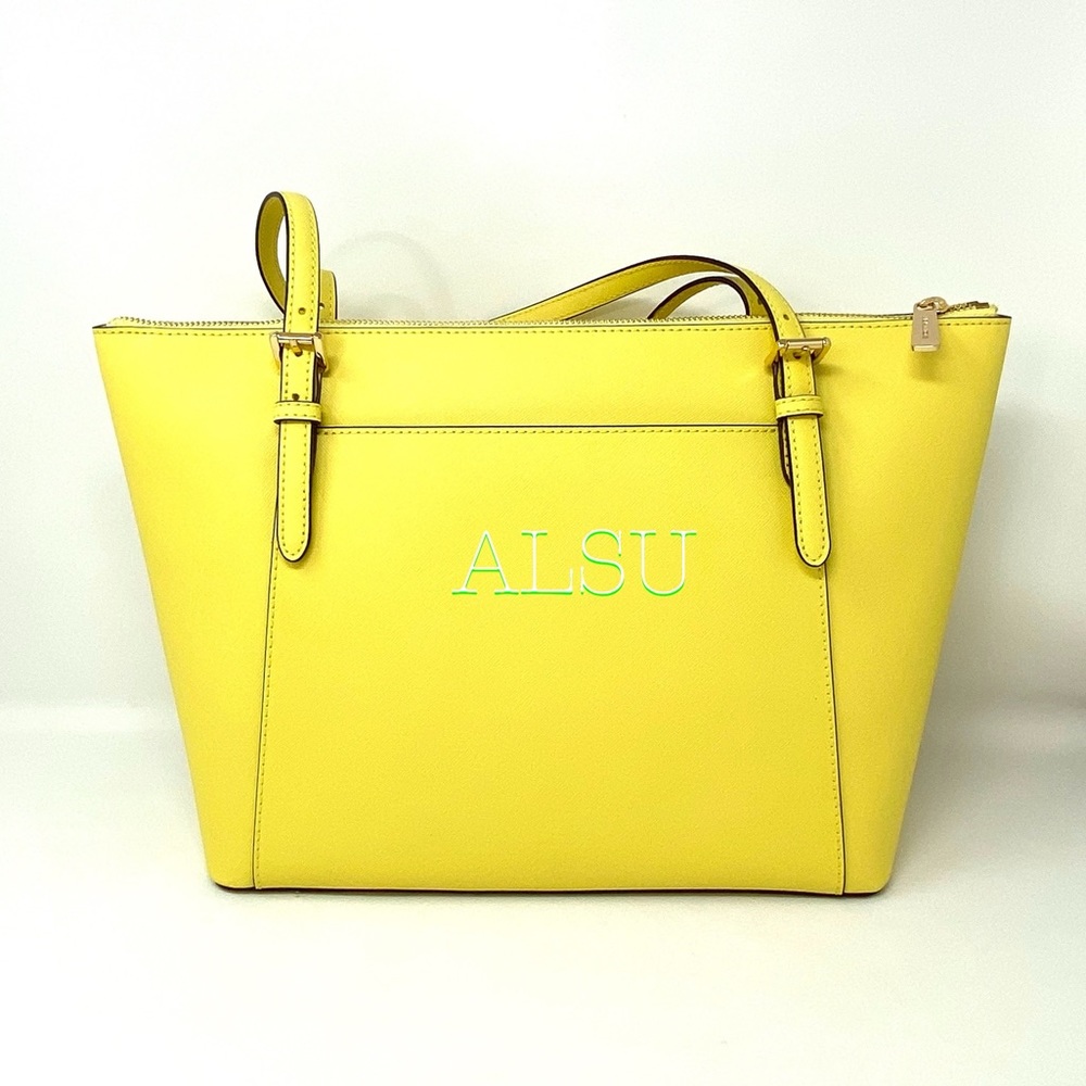 Michael Kors Ciara LG Top ZipTote Sunshine Yellow - Picture 3 of 9